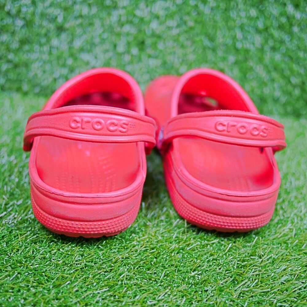 Crocs Classic Clogs - Varsity Red Colorway - Men's 8-9 (Large) Women's 10-11 - Picture 4 of 7